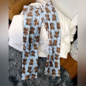 Teddy bear printed PJs